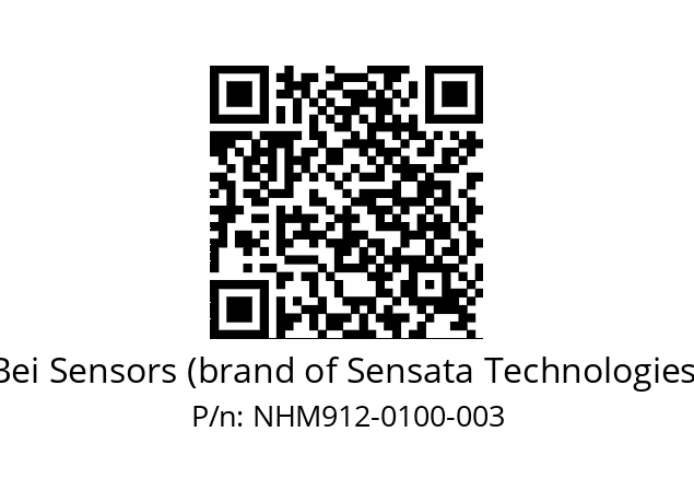  NHM9_12//5V2//C10//V6R// Bei Sensors (brand of Sensata Technologies) NHM912-0100-003