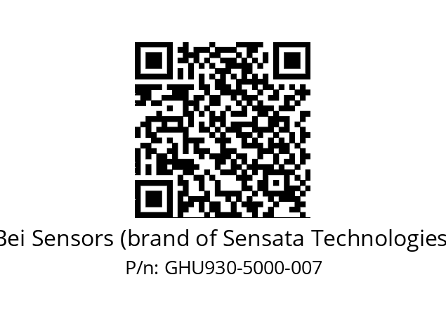  GHU9_30//5GT9//05000//G6R// Bei Sensors (brand of Sensata Technologies) GHU930-5000-007