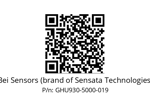  GHU9_30//5G29//05000//G6R//--DA-- Bei Sensors (brand of Sensata Technologies) GHU930-5000-019