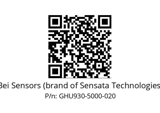  GHU9_30//5G29//05000//G6R//--D4-- Bei Sensors (brand of Sensata Technologies) GHU930-5000-020