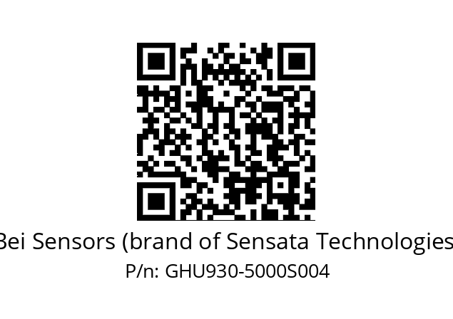  GHU9S30/09/5G29//05000//G6R//--DA-- Bei Sensors (brand of Sensata Technologies) GHU930-5000S004