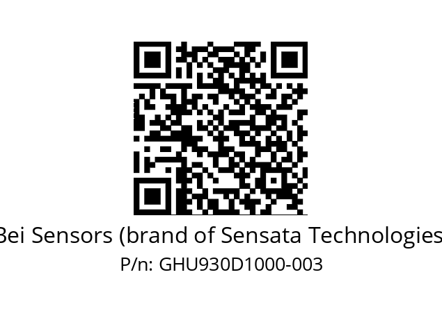  GHU9_30//2G29//10000//G3R060// Bei Sensors (brand of Sensata Technologies) GHU930D1000-003