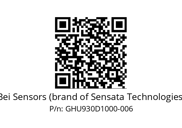  GHU9_30//5G59//10000//G6R// Bei Sensors (brand of Sensata Technologies) GHU930D1000-006