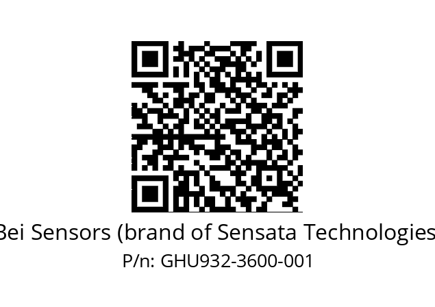  GHU9_32//5G29//03600//G6R// Bei Sensors (brand of Sensata Technologies) GHU932-3600-001