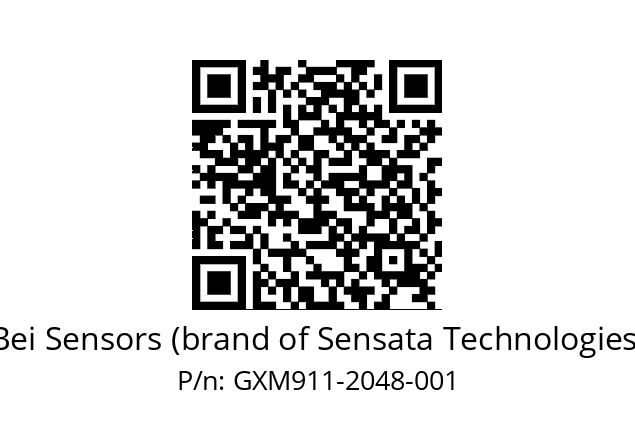  GXM9_11//5GT9//02048//GBR//--10-- Bei Sensors (brand of Sensata Technologies) GXM911-2048-001