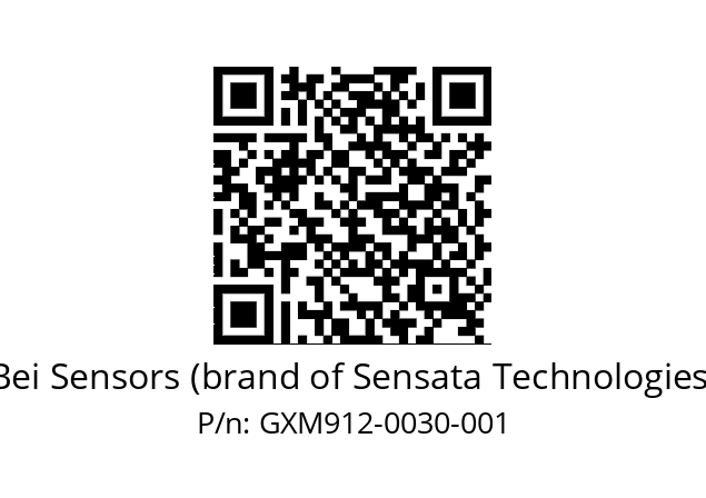  GXM9_12//5G59//00030//GPA030// Bei Sensors (brand of Sensata Technologies) GXM912-0030-001