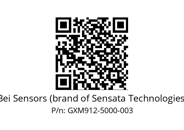  GXM9_12//5G59//05000//G3A020// Bei Sensors (brand of Sensata Technologies) GXM912-5000-003