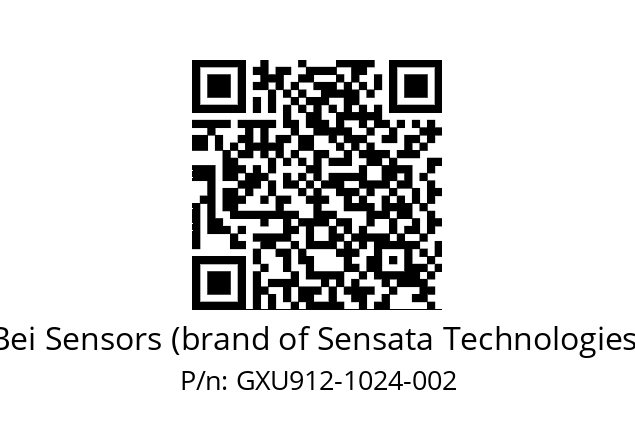  GXU9_12//2G29//01024//G3R020//U0---- Bei Sensors (brand of Sensata Technologies) GXU912-1024-002