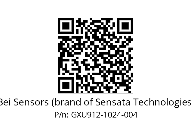  GXU9_12//2G29//01024//G6R//U0D4-- Bei Sensors (brand of Sensata Technologies) GXU912-1024-004