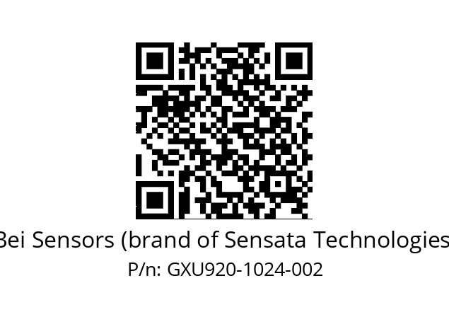  GXU9_20//5G59//01024//G6R//U0D4-- Bei Sensors (brand of Sensata Technologies) GXU920-1024-002