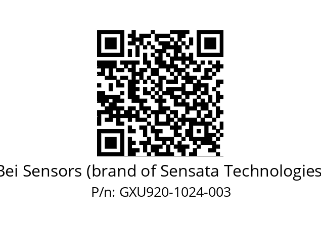  GXU9_20//2G29//01024//G6R//U0---- Bei Sensors (brand of Sensata Technologies) GXU920-1024-003