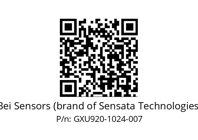  GXU9_20//5G59//01024//GPR060//U062-- Bei Sensors (brand of Sensata Technologies) GXU920-1024-007