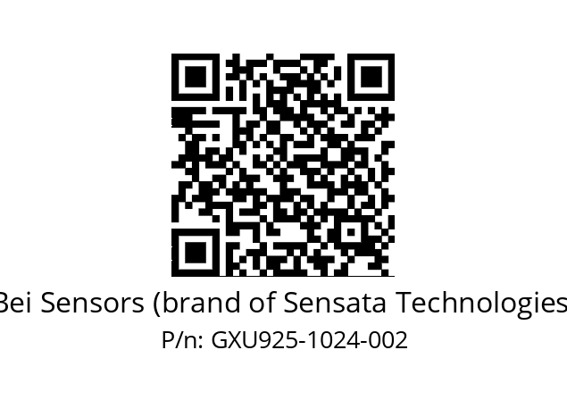  GXU9_25//2G29//01024//G6R//U0D4-- Bei Sensors (brand of Sensata Technologies) GXU925-1024-002