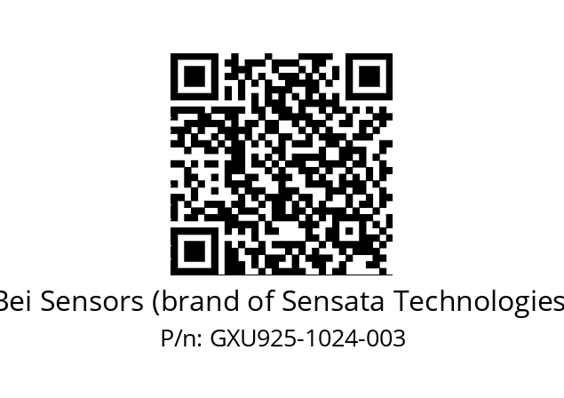  GXU9_25//5G59//01024//G3R030//U0DA-- Bei Sensors (brand of Sensata Technologies) GXU925-1024-003