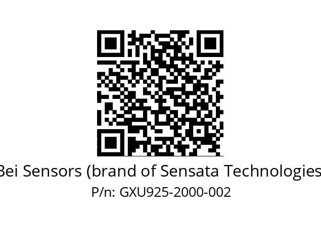  GXU9_25//5G59//02000//G3R100//U0---- Bei Sensors (brand of Sensata Technologies) GXU925-2000-002