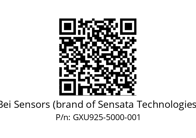  GXU9_25//5GTN//05000//G3R040//U0---- Bei Sensors (brand of Sensata Technologies) GXU925-5000-001