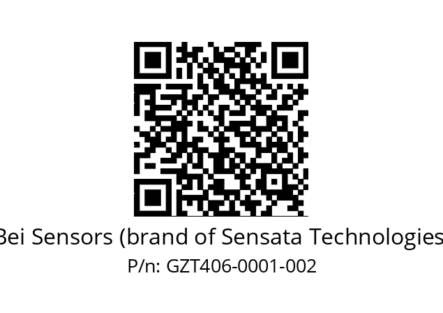  GZT4_06//5G5N//00001//G3R050//--D6-- Bei Sensors (brand of Sensata Technologies) GZT406-0001-002