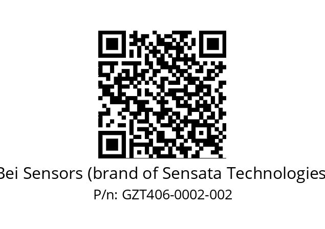  GZT4_06//5G59//00002//G3R100// Bei Sensors (brand of Sensata Technologies) GZT406-0002-002