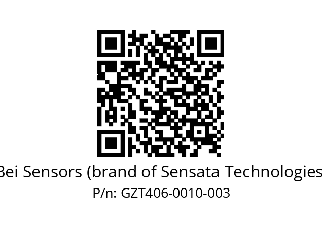  GZT4_06//5G59//00010//G3R100// Bei Sensors (brand of Sensata Technologies) GZT406-0010-003