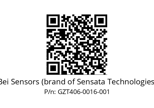  GZT4_06//5G59//00016//G3R005// Bei Sensors (brand of Sensata Technologies) GZT406-0016-001