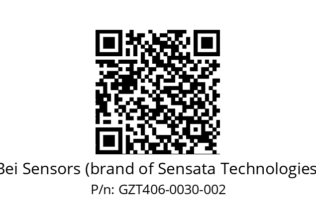  GZT4_06//9G59//00030//G3R005// Bei Sensors (brand of Sensata Technologies) GZT406-0030-002