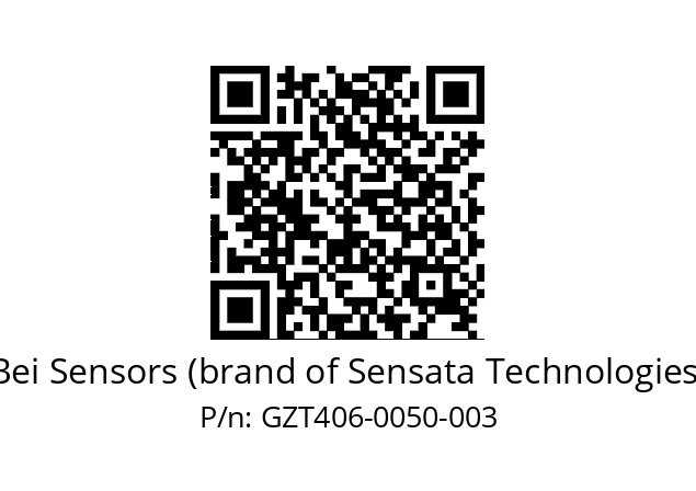  GZT4_06//5G59//00050//G3R010// Bei Sensors (brand of Sensata Technologies) GZT406-0050-003