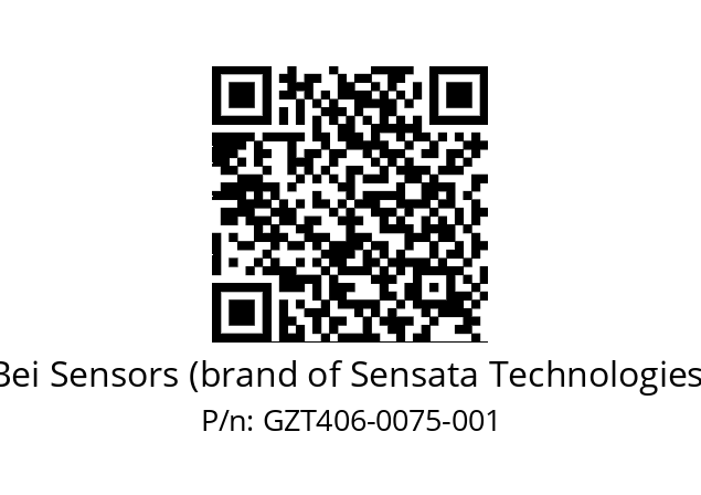  GZT4_06//9G59//00075//G3R005//--D6-- Bei Sensors (brand of Sensata Technologies) GZT406-0075-001