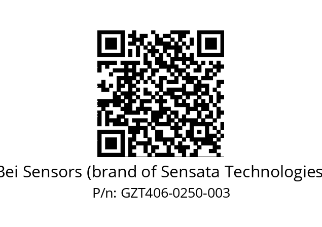  GZT4_06//9G59//00250//G3R005// Bei Sensors (brand of Sensata Technologies) GZT406-0250-003