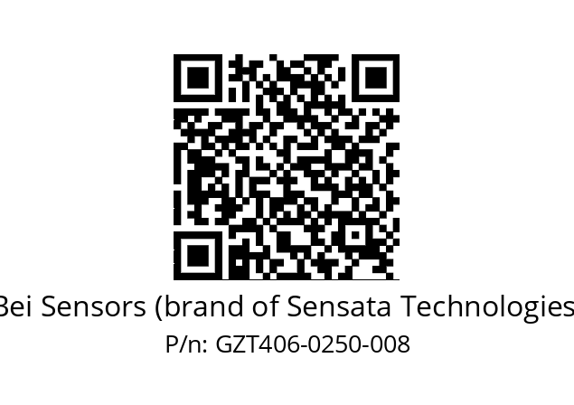  GZT4_06//2G29//00250//G3R020//--D6-- Bei Sensors (brand of Sensata Technologies) GZT406-0250-008