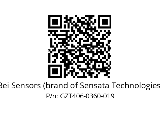  GZT4_06//5G59//00360//G3R030//--D6-- Bei Sensors (brand of Sensata Technologies) GZT406-0360-019