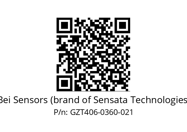  GZT4_06//5G59//00360//G3R005//--D6-- Bei Sensors (brand of Sensata Technologies) GZT406-0360-021