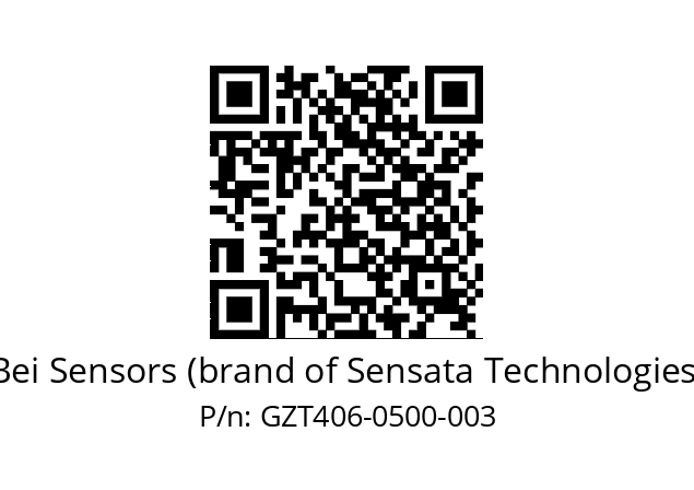  GZT4_06//2G29//00500//G3R020// Bei Sensors (brand of Sensata Technologies) GZT406-0500-003