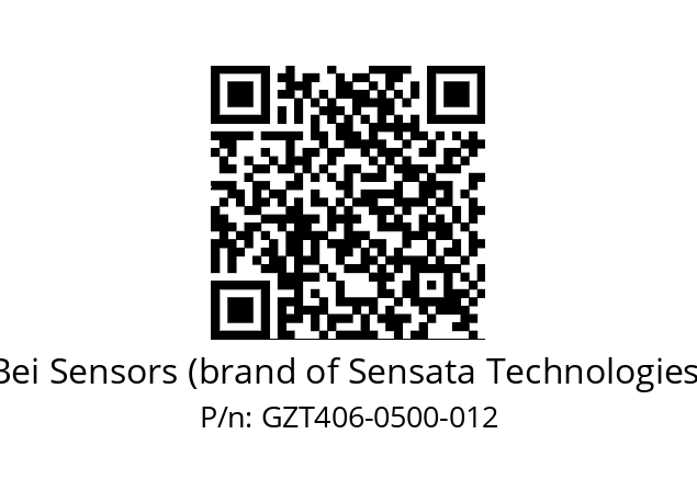  GZT4_06//5G59//00500//T1R020//--S6-- Bei Sensors (brand of Sensata Technologies) GZT406-0500-012