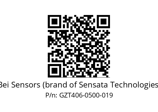  GZT4_06//2G29//00500//G3R020//--D6-- Bei Sensors (brand of Sensata Technologies) GZT406-0500-019