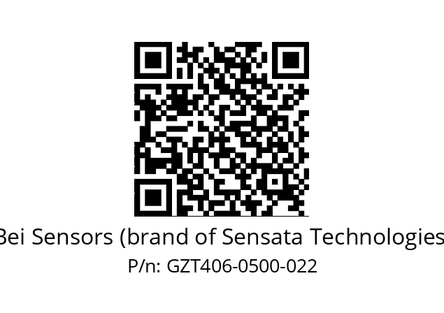  GZT4_06//9G59//00500//G3R005//--D6-- Bei Sensors (brand of Sensata Technologies) GZT406-0500-022