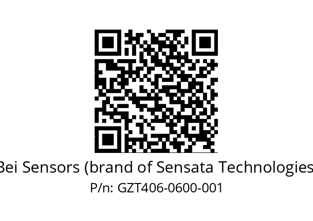  GZT4_06//9G59//00600//G3R005// Bei Sensors (brand of Sensata Technologies) GZT406-0600-001