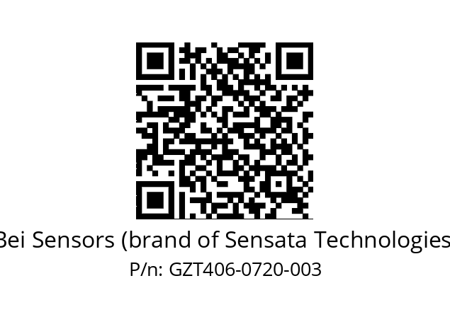  GZT4_06//2G29//00720//G3R020// Bei Sensors (brand of Sensata Technologies) GZT406-0720-003