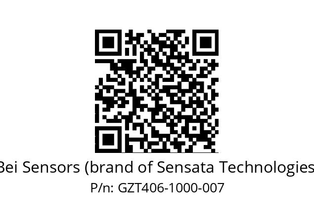  GZT4_06//2G29//01000//T1R020//--S6-- Bei Sensors (brand of Sensata Technologies) GZT406-1000-007