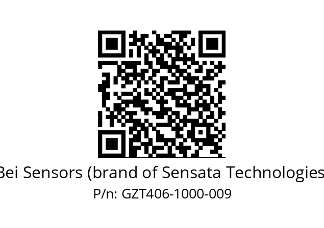  GZT4_06//2G29//01000//G3R050// Bei Sensors (brand of Sensata Technologies) GZT406-1000-009