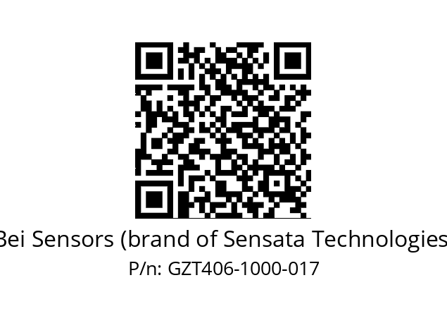  GZT4_06//9G59//01000//G3R020//--D6-- Bei Sensors (brand of Sensata Technologies) GZT406-1000-017