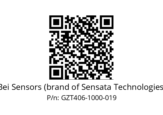  GZT4_06//5G59//01000//G3R020//--D6-- Bei Sensors (brand of Sensata Technologies) GZT406-1000-019