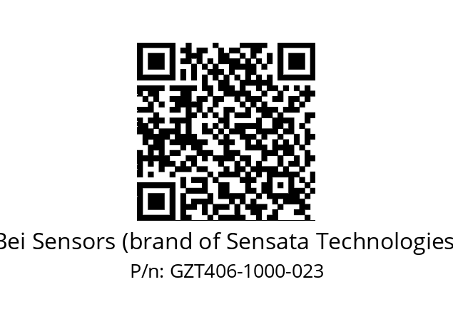  GZT4_06//5G59//01000//G3R020//--S6-- Bei Sensors (brand of Sensata Technologies) GZT406-1000-023