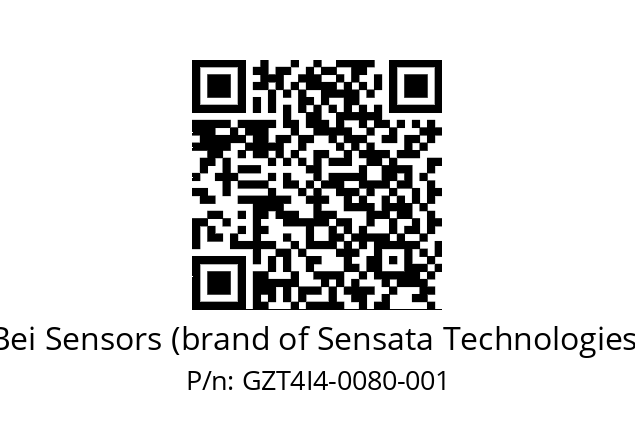  GZT4_I4//9G59//00080//G3R005// Bei Sensors (brand of Sensata Technologies) GZT4I4-0080-001