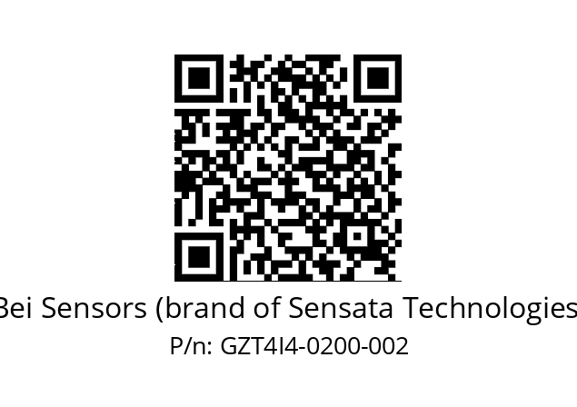  GZT4_I4//9G59//00200//G3R010// Bei Sensors (brand of Sensata Technologies) GZT4I4-0200-002