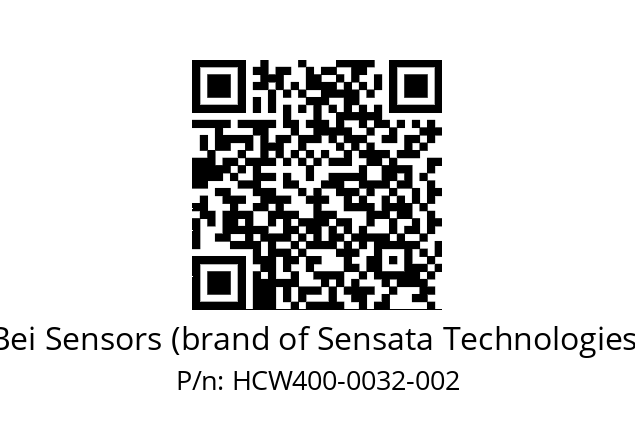  HCW4_00//PG59//00032//G3R010// Bei Sensors (brand of Sensata Technologies) HCW400-0032-002