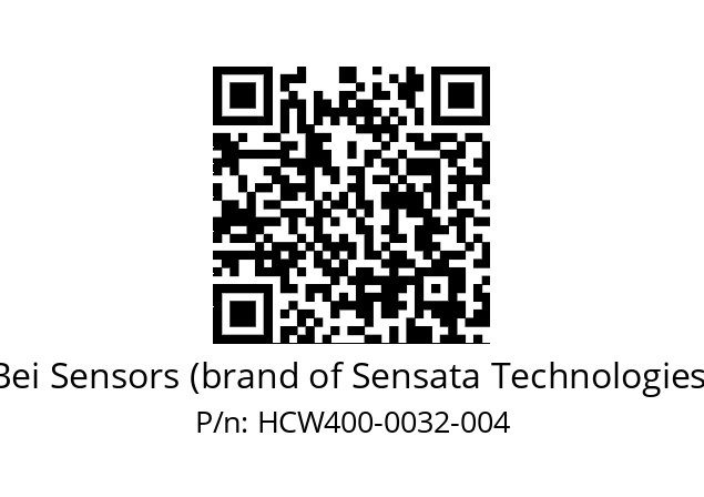  HCW4_00//PG59//00032//G3R020// Bei Sensors (brand of Sensata Technologies) HCW400-0032-004