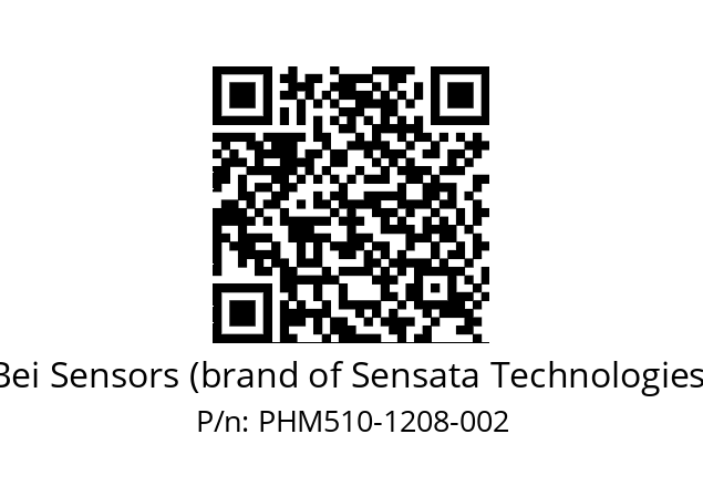  PHM5_10//5S6G//12B08//S3A010// Bei Sensors (brand of Sensata Technologies) PHM510-1208-002