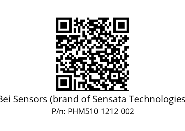  PHM5_10//PSSG//12B12D5//S6R// Bei Sensors (brand of Sensata Technologies) PHM510-1212-002