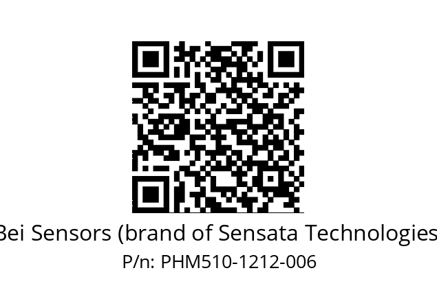  PHM5_10//PSSG//12B12D4//S6R//--03-- Bei Sensors (brand of Sensata Technologies) PHM510-1212-006