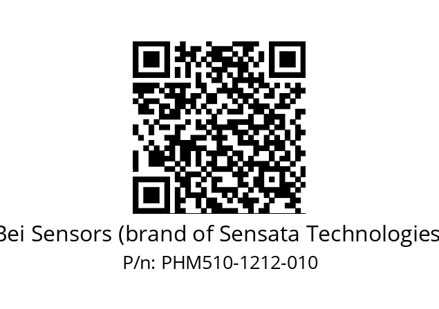  PHM5_10//PSSG//12B12D4//S6Z// Bei Sensors (brand of Sensata Technologies) PHM510-1212-010